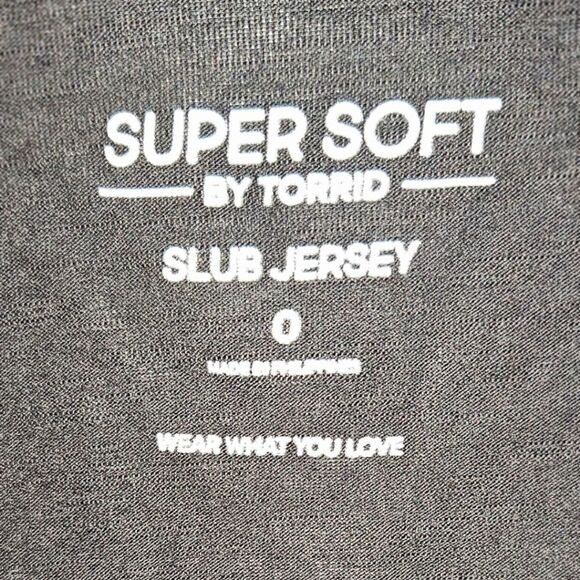 TORRID SOFTβBLACK SLUB LONG Cardigan Size 0=L 12 - Picture 9 of 16